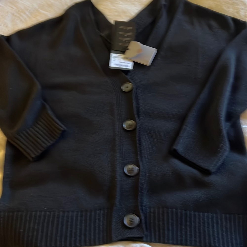 Massimo Dutti Black cardigan.  Purchased in the UK